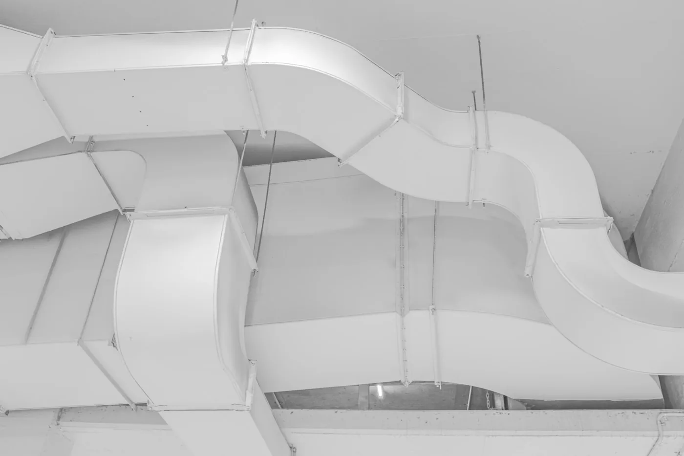 Close up of an HVAC ventilation pipe